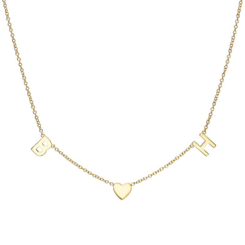 Double Letter Love Necklace