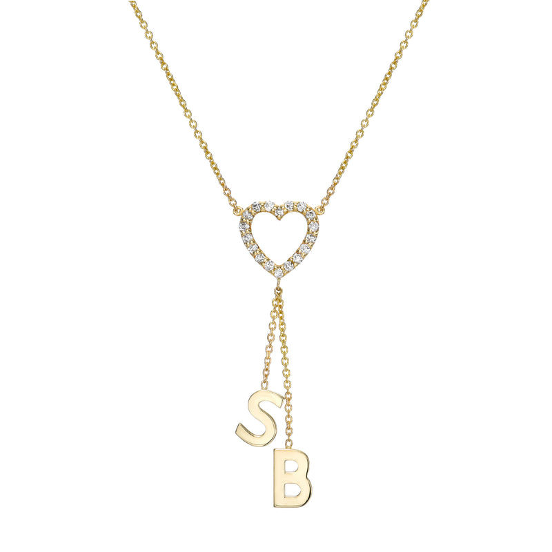 Pave Diamond Sweetheart Necklace