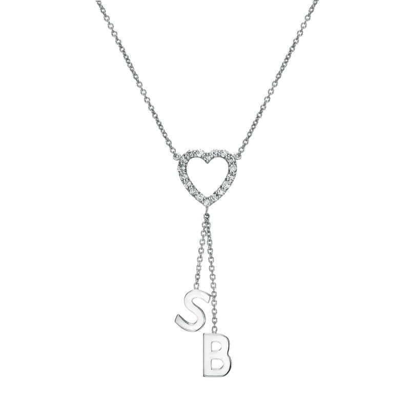 Pave Diamond Sweetheart Necklace